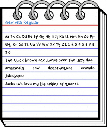 Gempita Regular Font