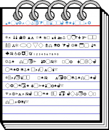 GeographicSymbols Regular Font