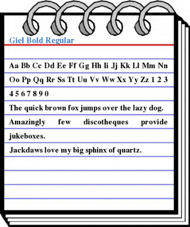 Giel Bold Regular Font