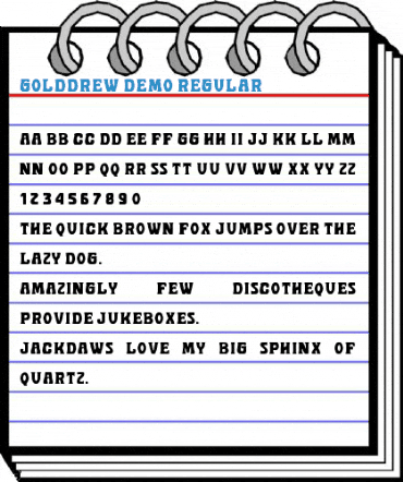 Golddrew DEMO Regular Font