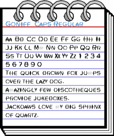 Goniff  Caps Regular Font