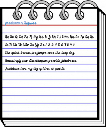 graduation Regular Font