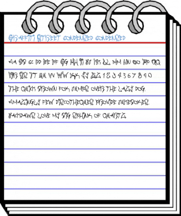 Graffiti Street Condensed Condensed Font