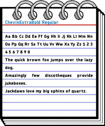 ChevinExtraBold Regular Font