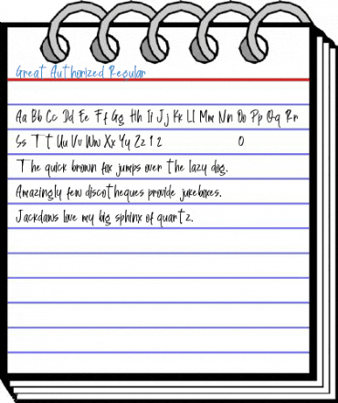 Great Authorized Regular Font