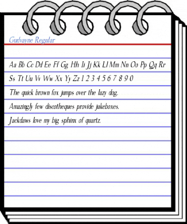 Gudvayne Regular Font