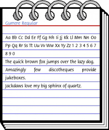 Gurrere Regular Font