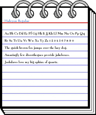 Halcyon Regular Font