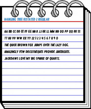 Hanging Tree Rotated 2 Regular Font