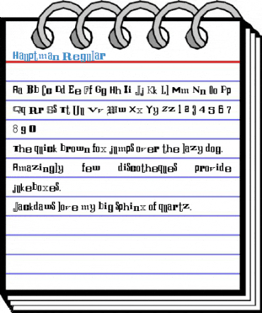 Hauptman Regular Font
