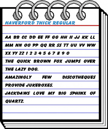 Haverford Thick Regular Font