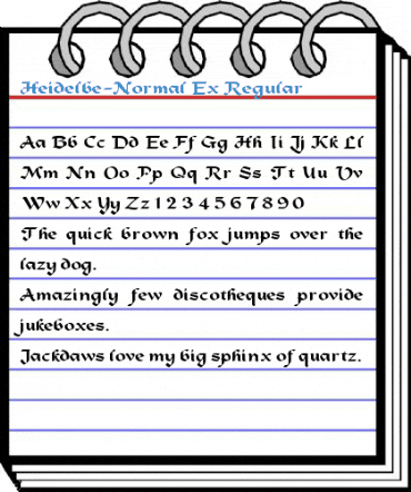 Heidelbe-Normal Ex Regular Font