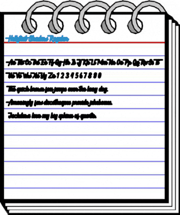 Hellytail Shadow Regular Font