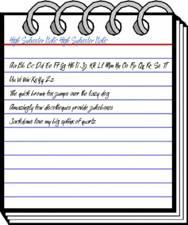High Sylvester Italic High Sylvester Italic Font
