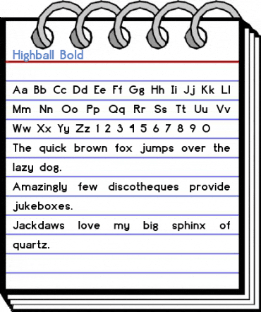 Highball Bold Font