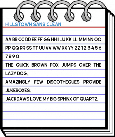 Hillstown Sans Clean Font