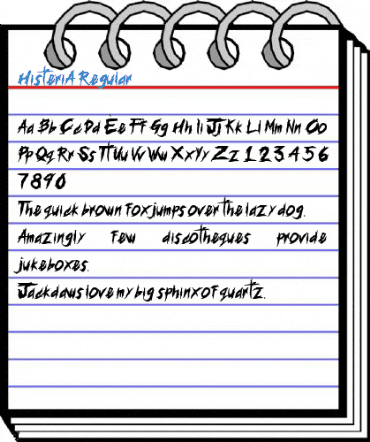 HisteriA Regular Font