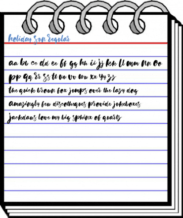 Holiday Sun Regular Font