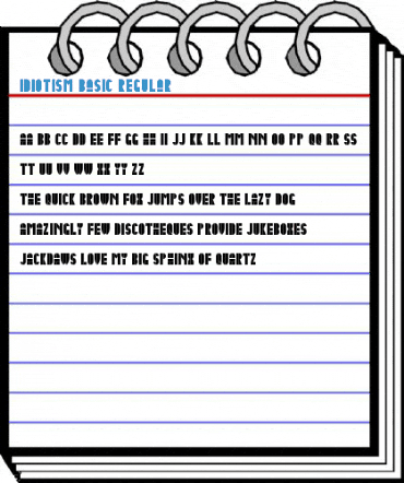 Idiotism Basic Regular Font