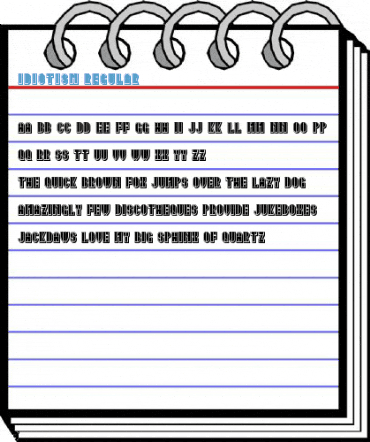 Idiotism Regular Font