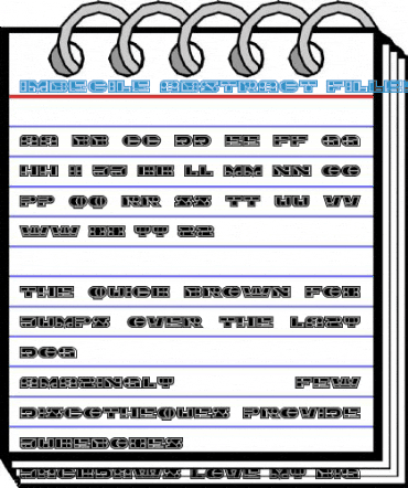 Imbecile Abstract Filled Font