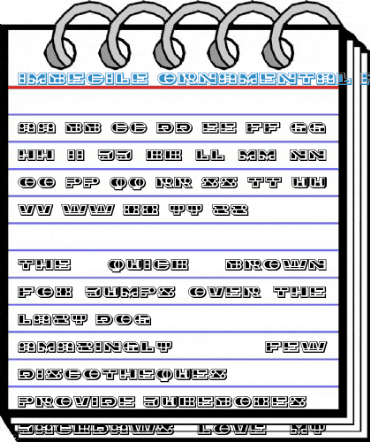 Imbecile Ornamental Filled Font