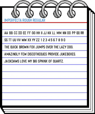 Imperfecta Rough Regular Font