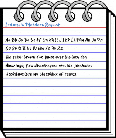 Indonesia Merdeka Regular Font