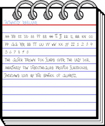 Inthacity Regular Font