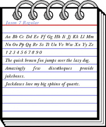 Jason 7 Regular Font