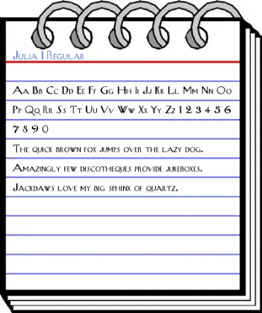 Julia 1 Regular Font