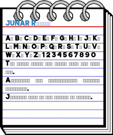 JUNAR Regular Font
