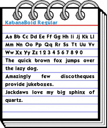 KabanaBold Regular Font