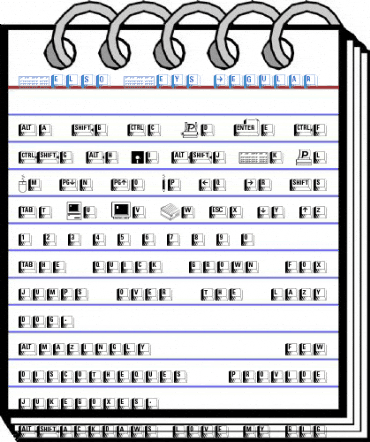 Kelso Keys Regular Font