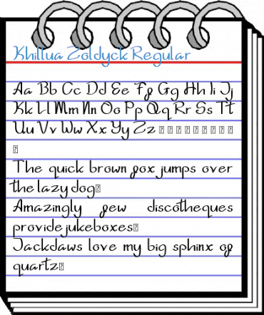 Khillua Zoldyck Regular Font