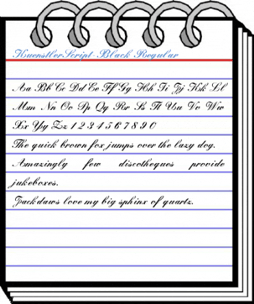 KuenstlerScript-Black Regular Font