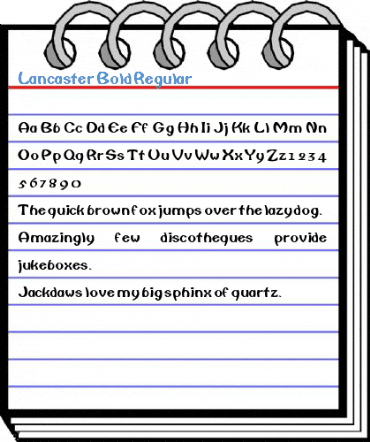 Lancaster Bold Regular Font