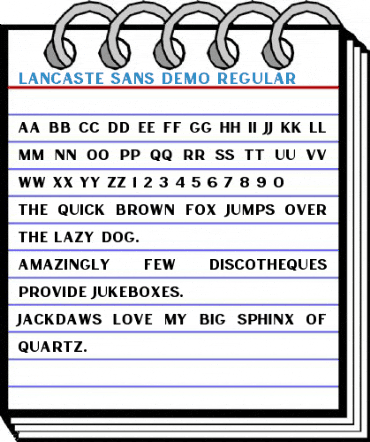 Lancaste Sans Demo Regular Font