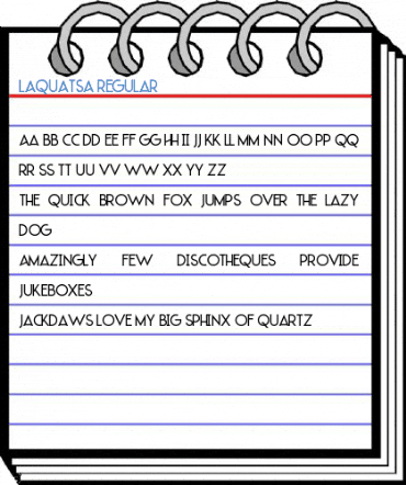 LAQUATSA Regular Font