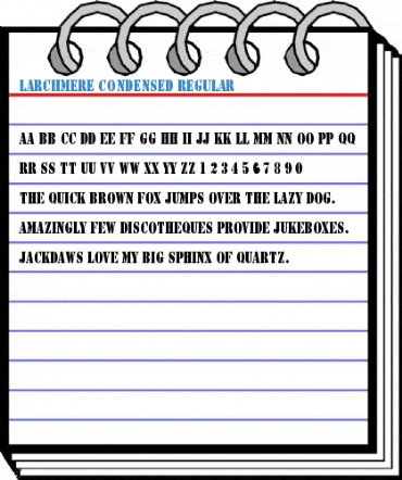 Larchmere Condensed Regular Font