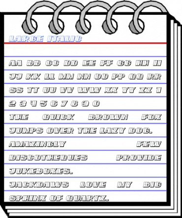 Large Italic Font