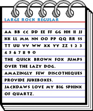 Large Rock Regular Font