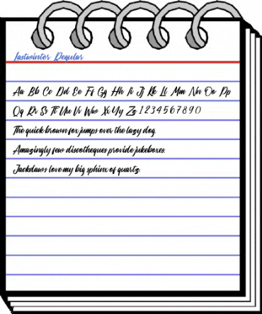 Lastwinter Regular Font