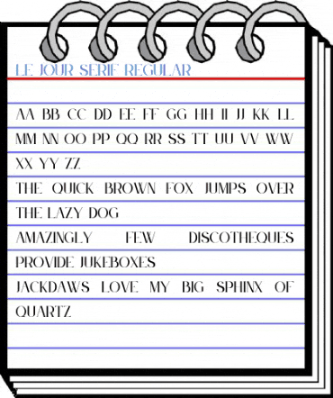 Le Jour Serif Regular Font