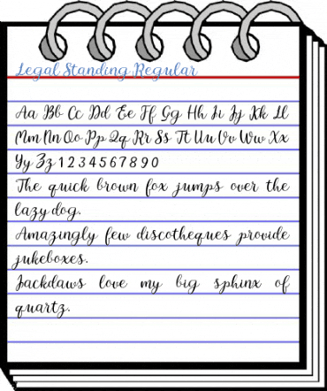 Legal Standing Regular Font