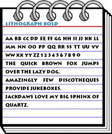 Lithograph Bold Font
