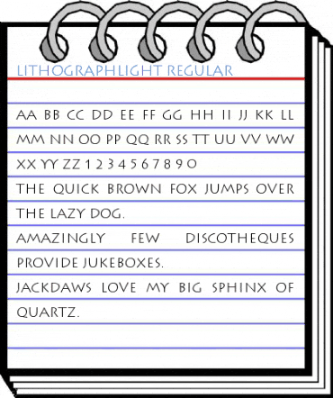 LithographLight Regular Font