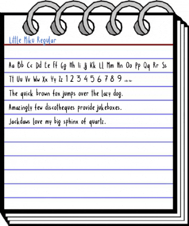 Little Miku Regular Font