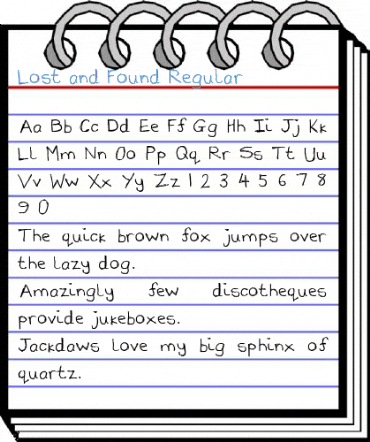 Lost and Found Regular Font
