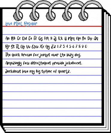 Love Mint Regular Font